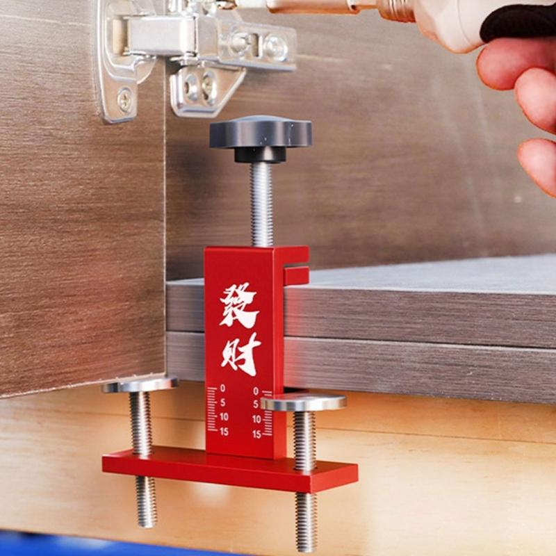 Adjustable Cabinet Handle Template Tool Support Arm Punch Locators Drilling Guide for Accurate Door Installation