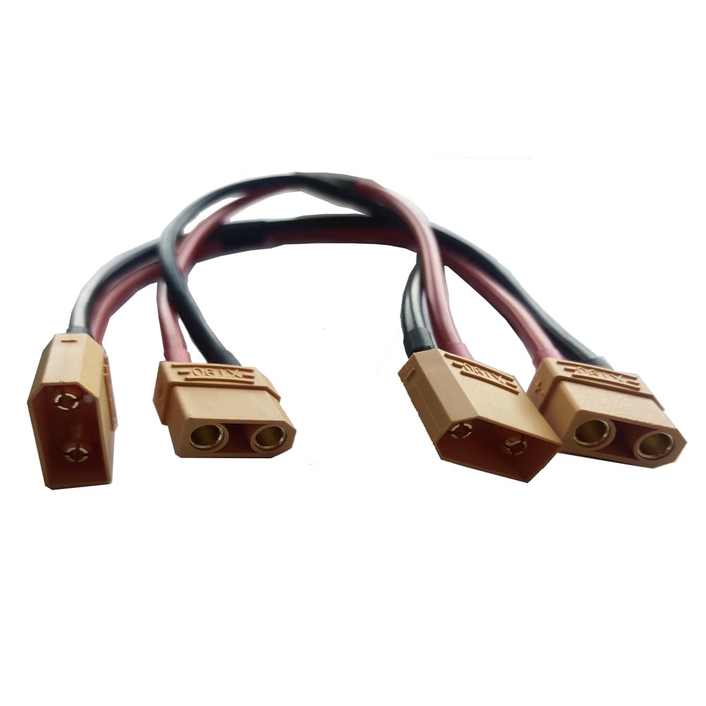 Yiqigou 2pcs XT90 male plug connector is converted to XT90