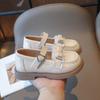 Girls Kids Shoes 2024 Spring New Little Princess Bow Flowers Korean Princess Soft Moccasin Shoes Elegant Children Casual Shoes