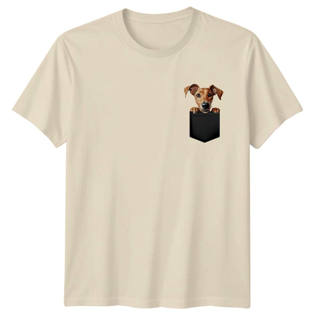 Dog In Pocket Dogs Animals Unisexs TShirt Unisexs Tee Graphic Unisex Top Pet