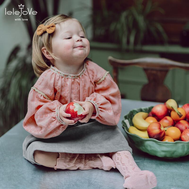 LELE JOVE Mädchen Nordische Süße Spitze Rüschenärmel Bluse
