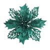 12PCS DIY Decoration Christmas Artificial Flowers 15CM Glitter Fake Flower  Christmas Decor