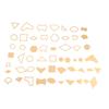 54PCS Clear Acrylic Pattern Stencil Template Set Leather Craft Quilting Sewing Tool DIY