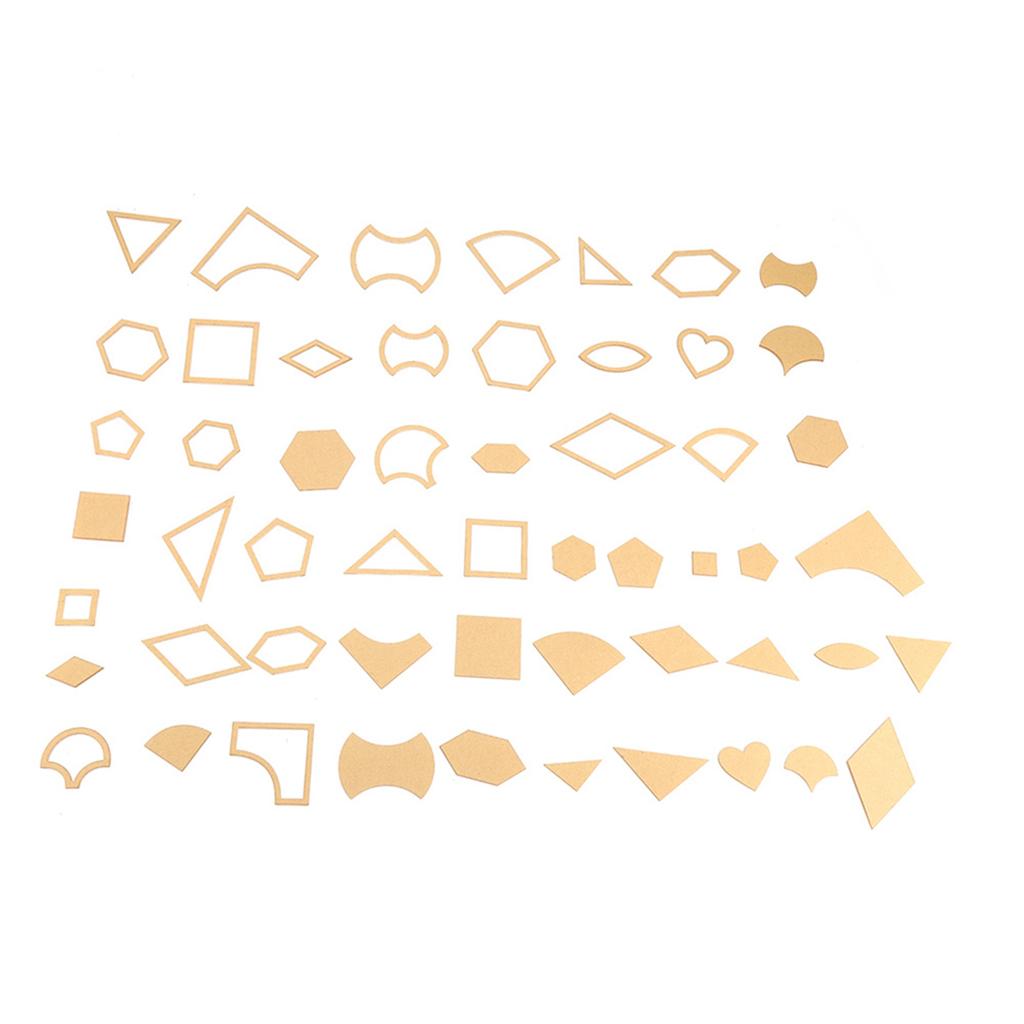 54PCS Clear Acrylic Pattern Stencil Template Set Leather Craft Quilting Sewing Tool DIY