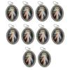 10Pcs Oval Shaped Figure Metal Rhinestones Pendant Charm for Chokers Necklaces Keychains DIY Jewelry Making