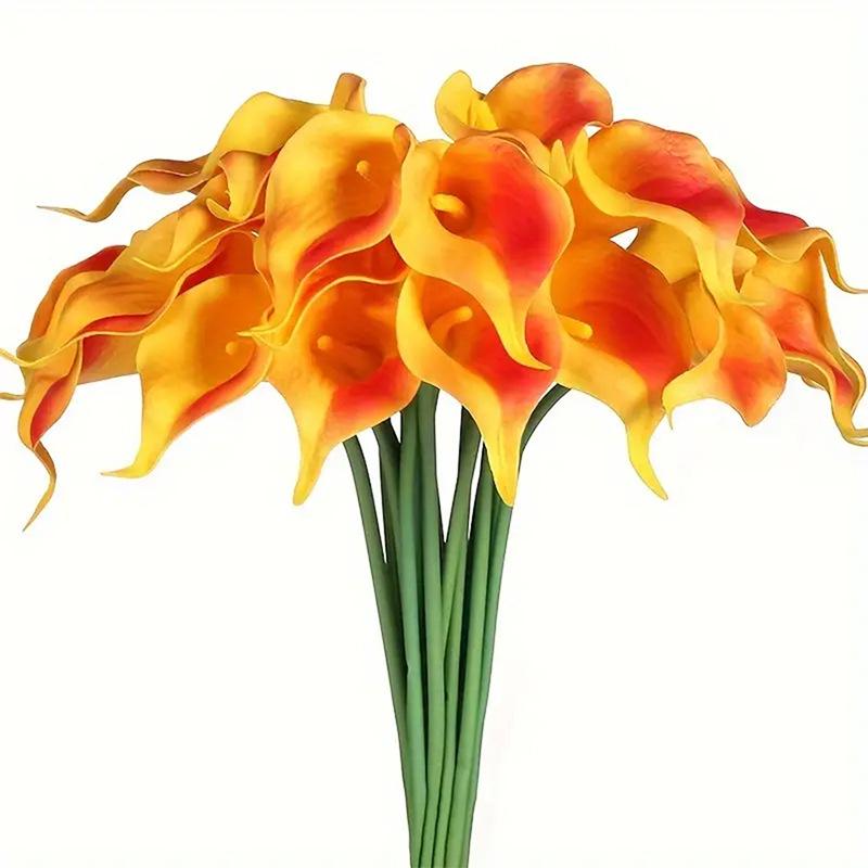 Mini Calla Lily Faux Flower Wedding Bouquet and Home Decor Prop