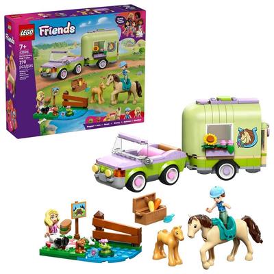 LEGO Friends Horse Transporter Toy Constructor Set 279 Pieces Light Green