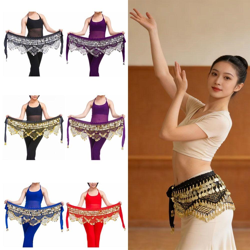 Kreativer tanzender Taillengürtel Glitzer Pailletten Bauchtanz Hüfttuch Tänzer Accessoires