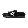 Pool Pillow Comfort Slide Slippers Women's Black White 1A9BZI
