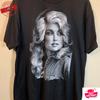 90's Dolly Parton Forever Portrait Black Short Sleeve Unisex Tshirt Vtg S-5XL