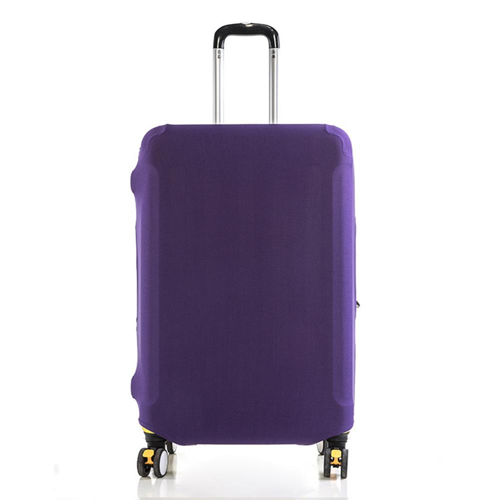 

Эластичный чехол для чемодана, пылезащитный износостойкий защитный чехол для багажа, разноцветный утолщенный дорожный чехол для багажа M фиолетовый
