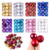 24Pcs 3Cm Christmas Ball Ornaments Xmas Tree Balls Christmas Tree Hanging Pendant Festive Party Supplies Christmas Decor