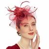 Nett og fjær fascinator hatt pannebånd for kvinner hodeplagg fjær hodeplagg brudehår tilbehør for barn