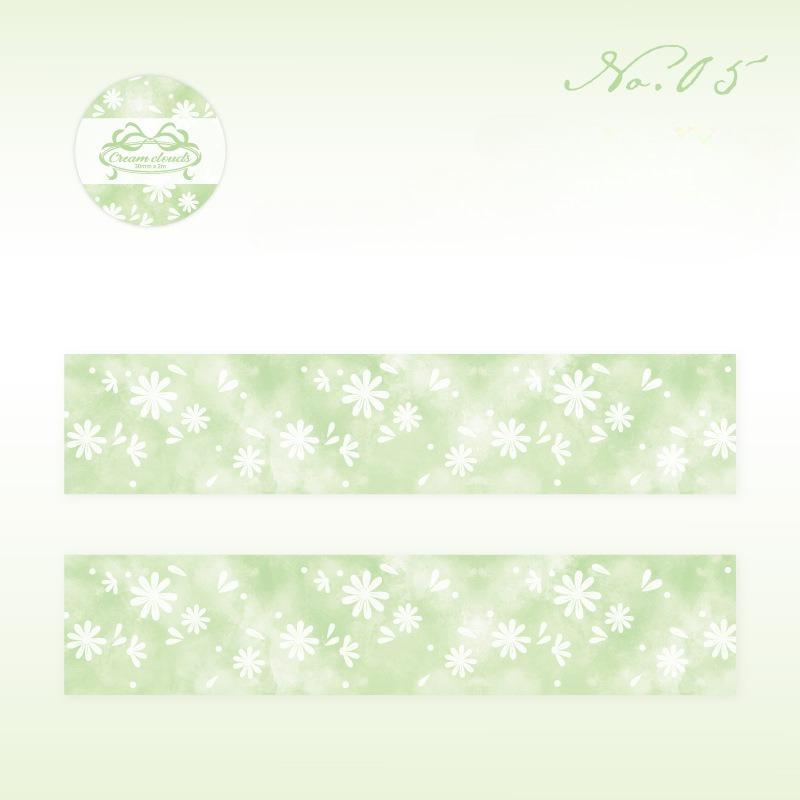 PET Glitter Washi Tape for Kids Girl Sweet Star Dot Plaid Cloud Series DIY Scrapbook Decoration Decal Ins Style Journal Decor