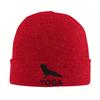 New French Bulldog Loves Yoga Knitted Caps Womens Unisexs Beanies Autumn Winter Hat Casual Cap