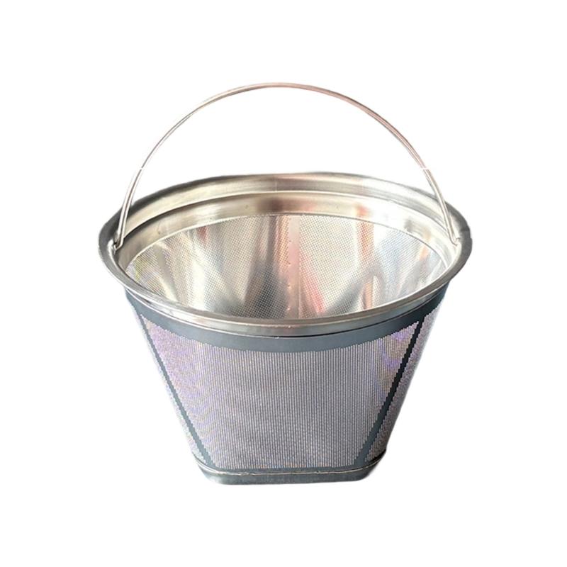 Practical Stainless Steel Coffee Filter Cone Shape With Fine Mesh For Coffee Maker Espresso Machine Accessories