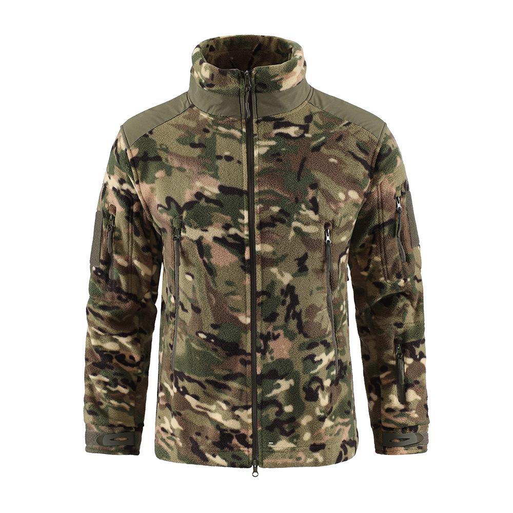 

ESDY Men s Double-Sided Thick Camouflage Fleece Outdoor Jacket
