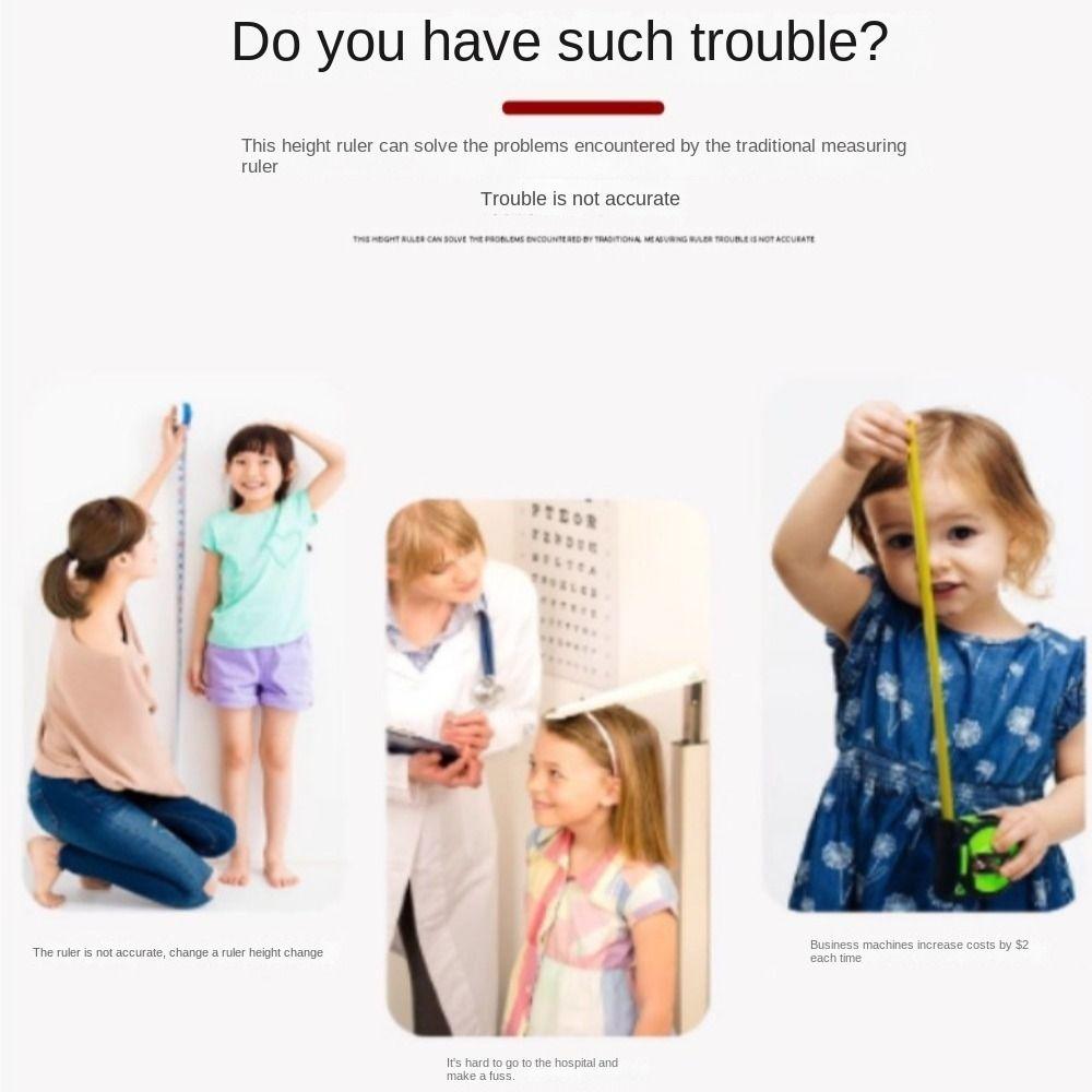 Wall Hanging Children Height Measuring Rulers Removable Baby Growth Chart  on The Wall