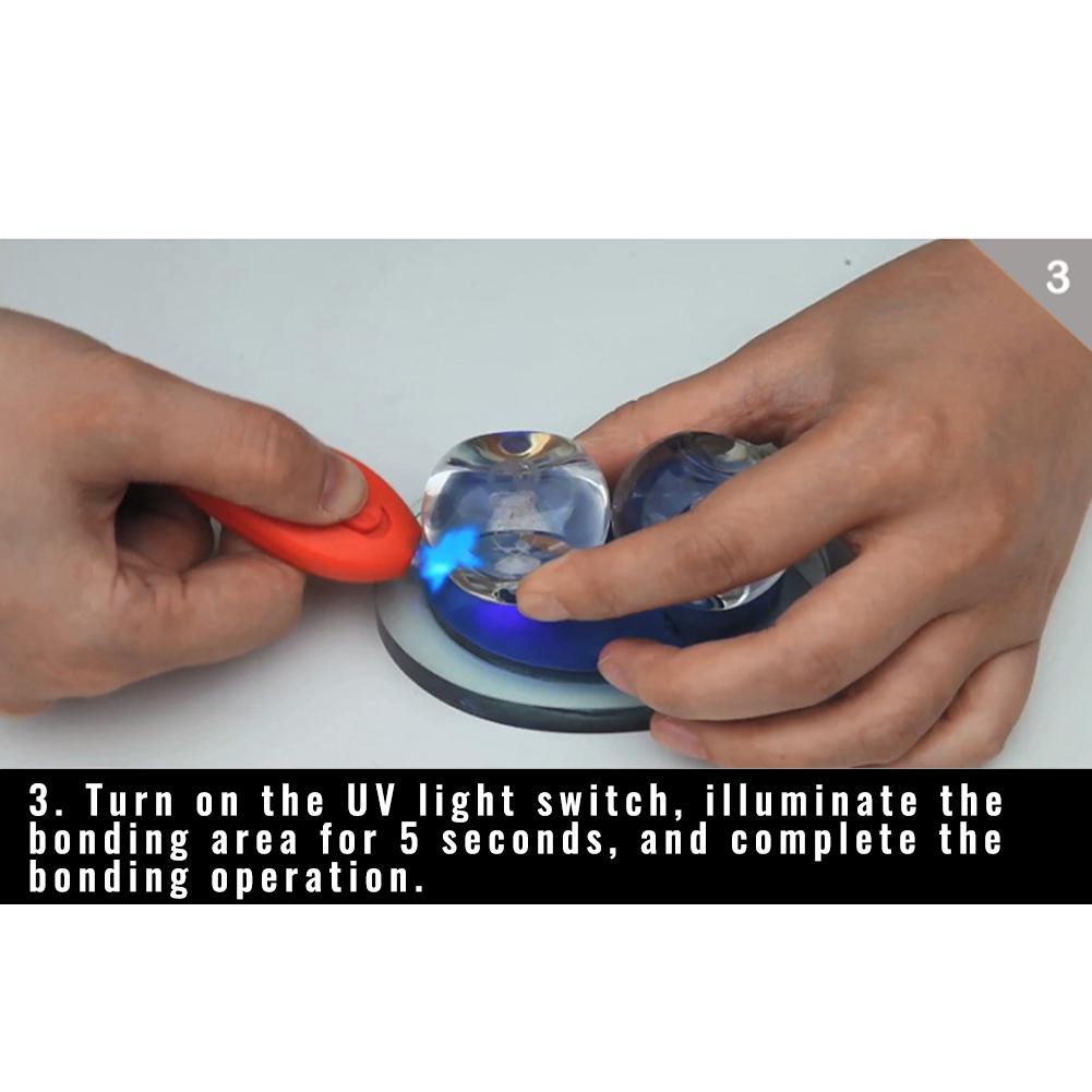Buy Visbella UV Light Glue Kit Clear Adhesive Liquid Plastic Welder 5