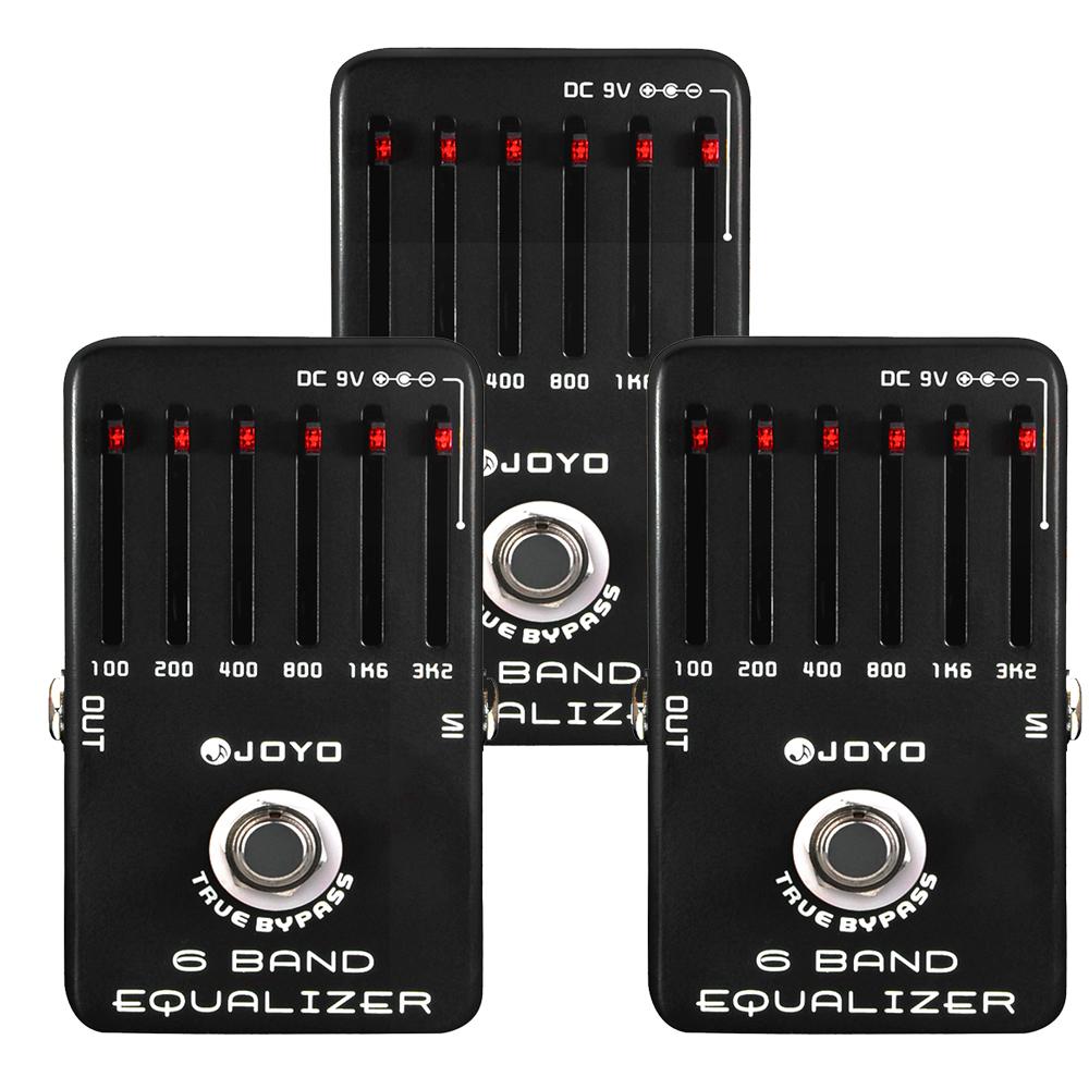 JOYO JF-11 6-Band Equalizer Guitar Effect Pedal Low Middle High Frequency EQ Effect True Bypass Guitar Parts & Accessory
