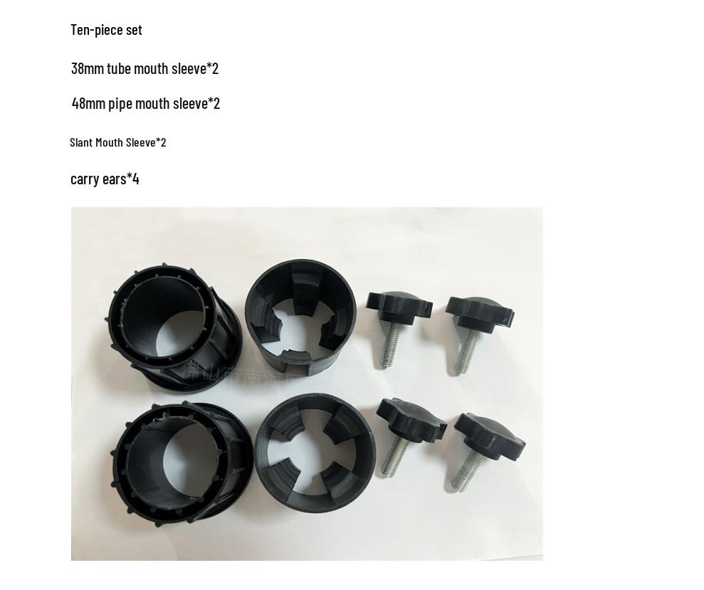 Outdoor Umbrella Base: Sunshade Ground Insert, Marble Fixer, Carbon Steel & Stainless Steel Tube