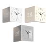 Corner Clock Double Sided Wall Clock Art Silent Square Electronic Clock for