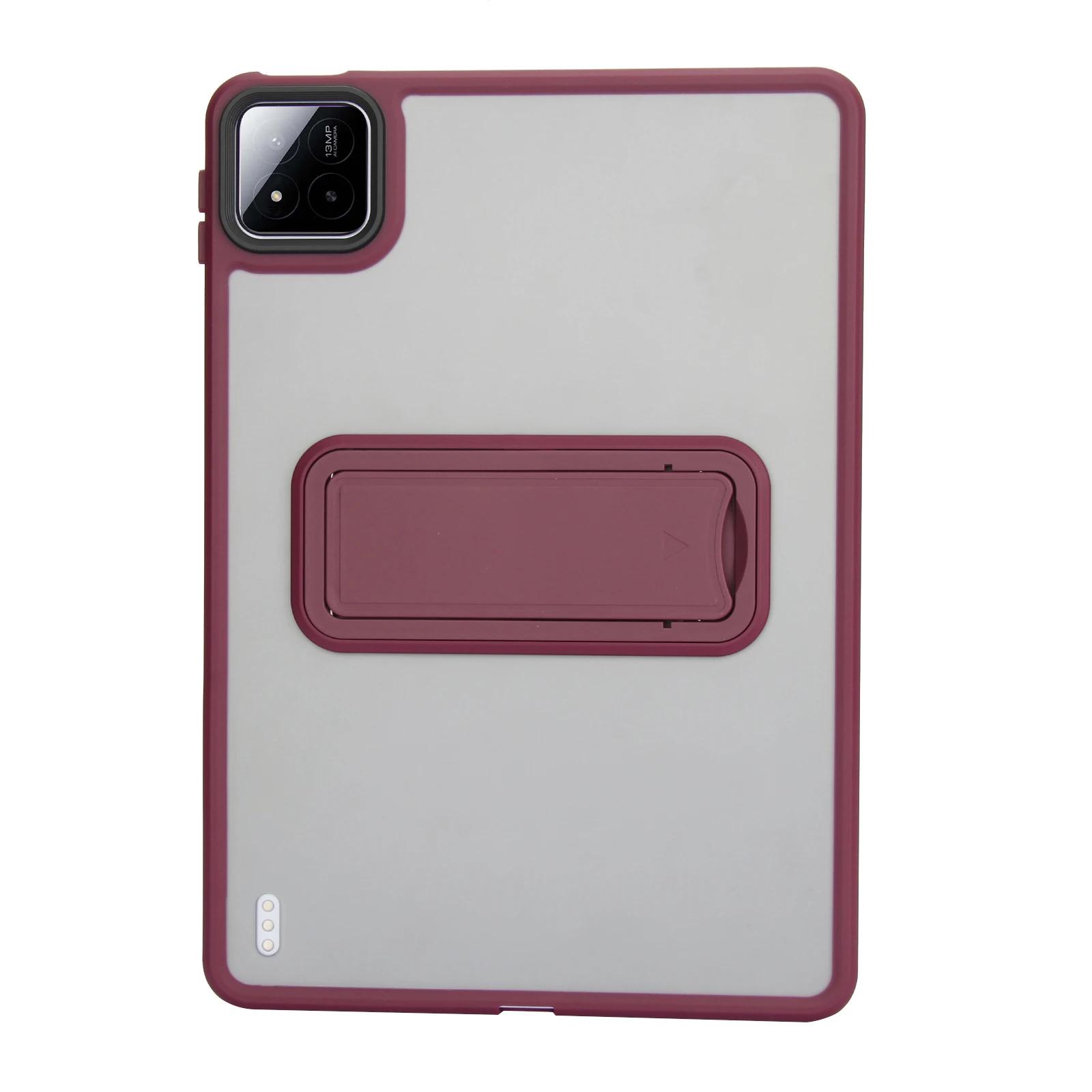 Translucent Kickstand Tablet Case for Xiaomi MI Pad 8 7 6 5 Pro 6S 7S for Redmi K Pad Pro SE 11 8.7 12.1 Case Matte Stand Cover Mi pad 5 5pro 11inch фиолетовый