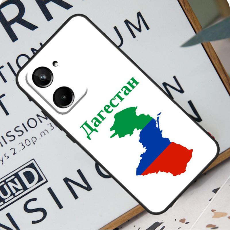 

Флаг Дагестана, герб для Realme C55 C53 C67 GT Neo 5 6 9 10 11 12 Pro Plus C11 C25 C21Y C30 C31 C33 C35 C51, чехол Realme C21Y C25Y