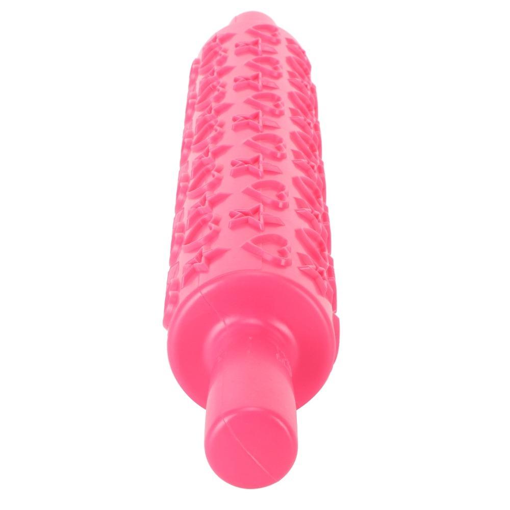 Non-Stick Cake Rolling Pin PP Plastic Dough Roller Durable Embossing Rolling Pin  Clay Craft