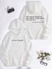 European Size Kangaroo Pocket 'You Are Enough' Hoodie - Autumn/Winter Long Sleeve Plus Velvet Sweatshirt