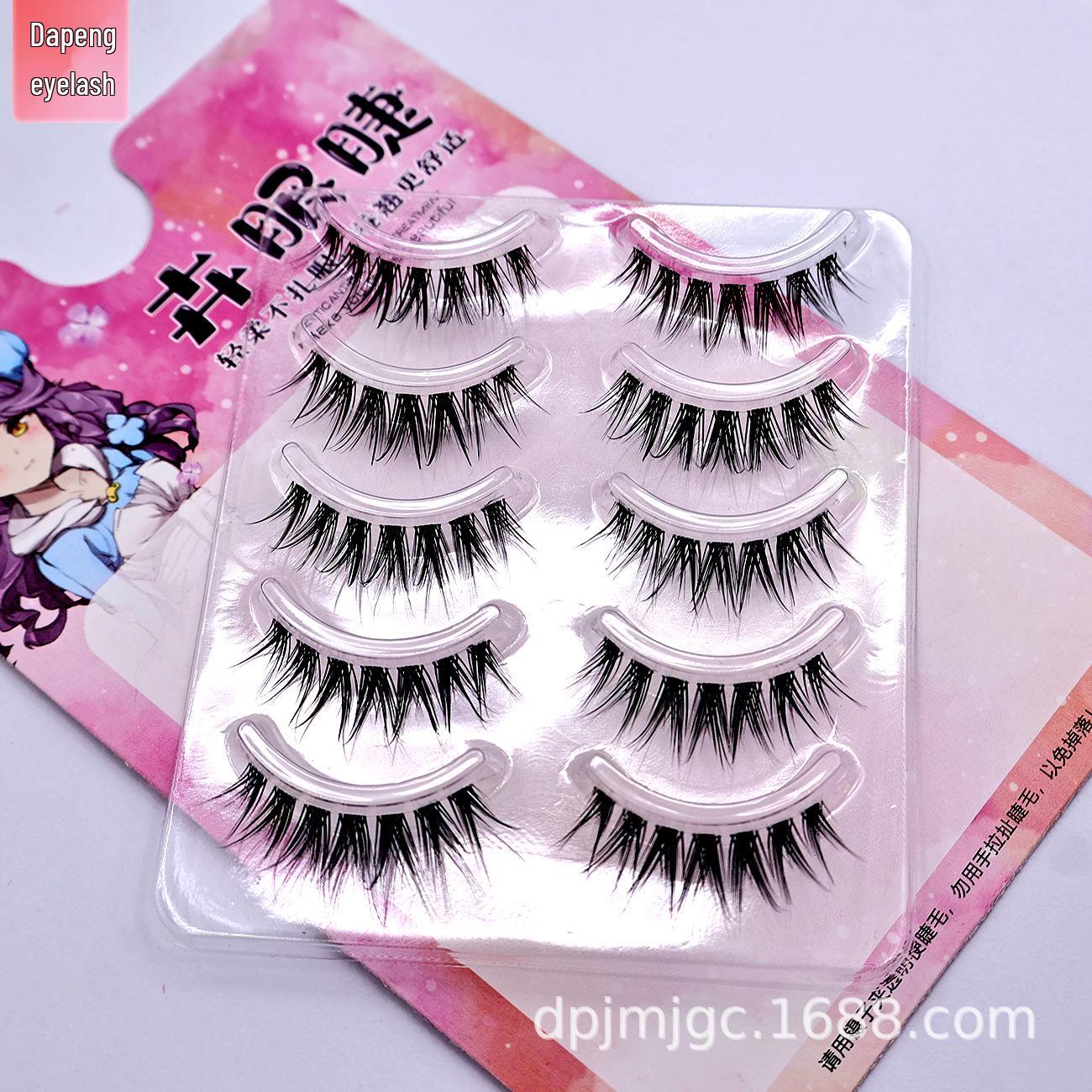 

Натуральные Густые Прозрачные Ласточкин Хвост Накладные Ресницы - Японский Комиксный Стиль