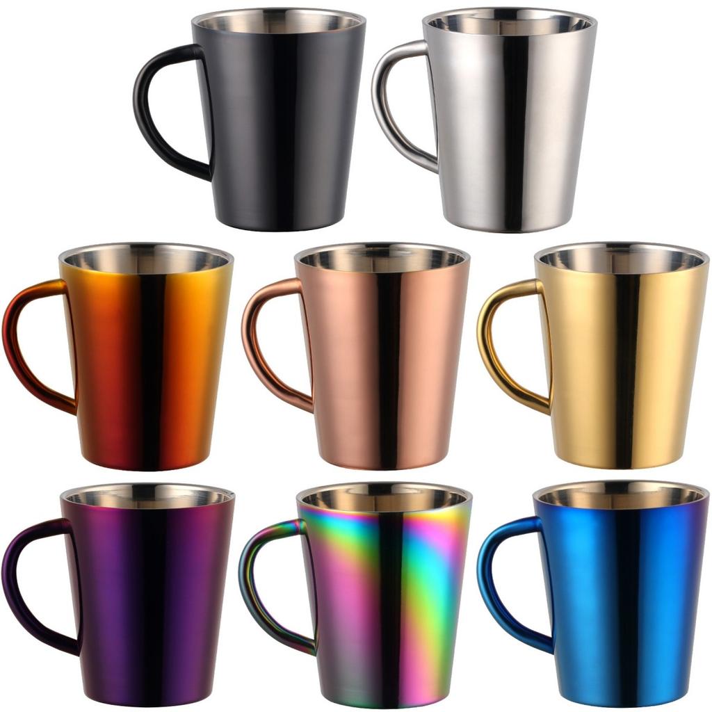 Hrnek, který zůstává horký nebo studený, dvojitá stěna, izolovaný hrnek o objemu 300 ml