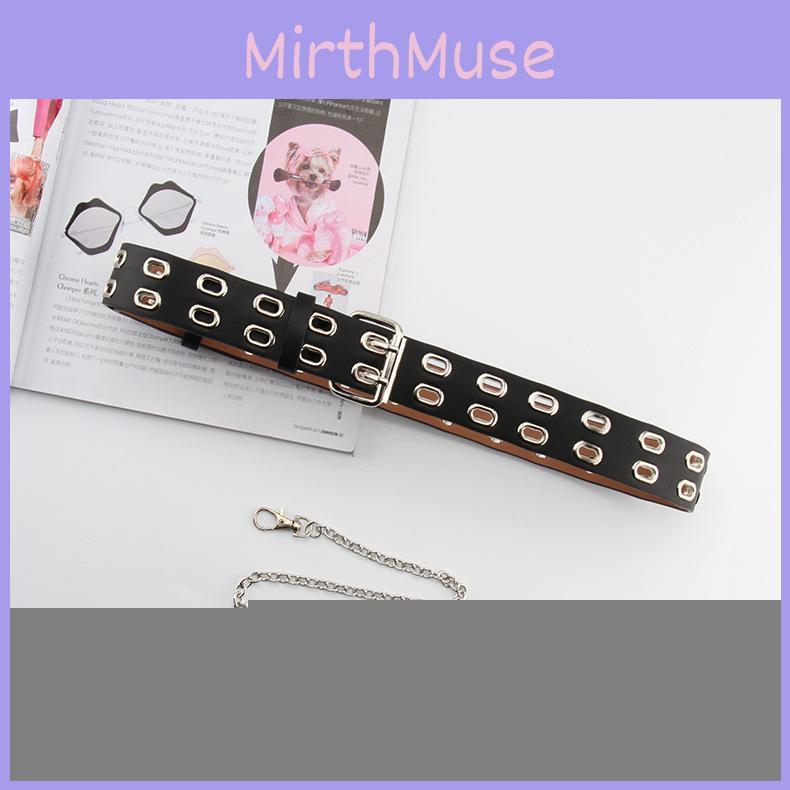 Korean Fashion Chain Belt With Iron Buckle For Jeans And Skirts Suitable For Streetwear Looks
