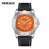Mokaga Men's High-End Waterproof Quartz Watch with Simple Calendar & Luminous Stripe Markers