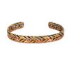 Vinterly Pure Copper Bracelets Twisted Handmade Braided 12mm Adjustable Bangles Health Energy High Magnet Jewelry Resizable Cuff