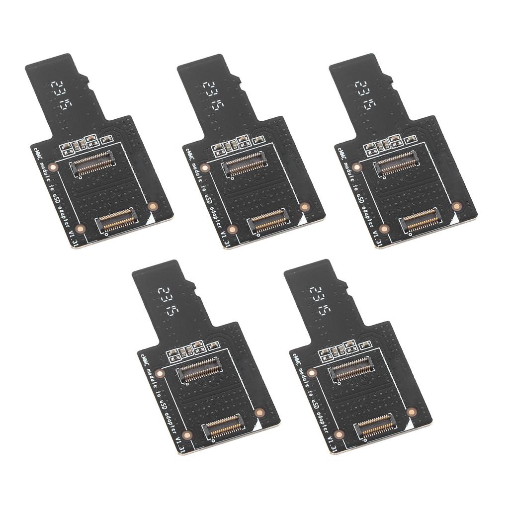 5 Pcs EMMC to USD Board Produce Intermittent Images Precise EMMC to Storage Card Adapter Board for
