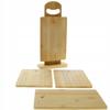 Cutting Boards Set Of 4 Bamboo Kitchen Boards + Wooden Stand