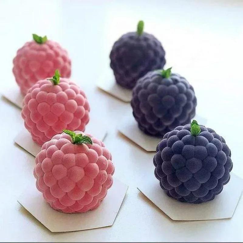 3D Küche Backwerkzeuge Formen Himbeere Frucht Französische Mousse Dessert DIY Backform Kuchenform Künstliche Frucht Zubehör