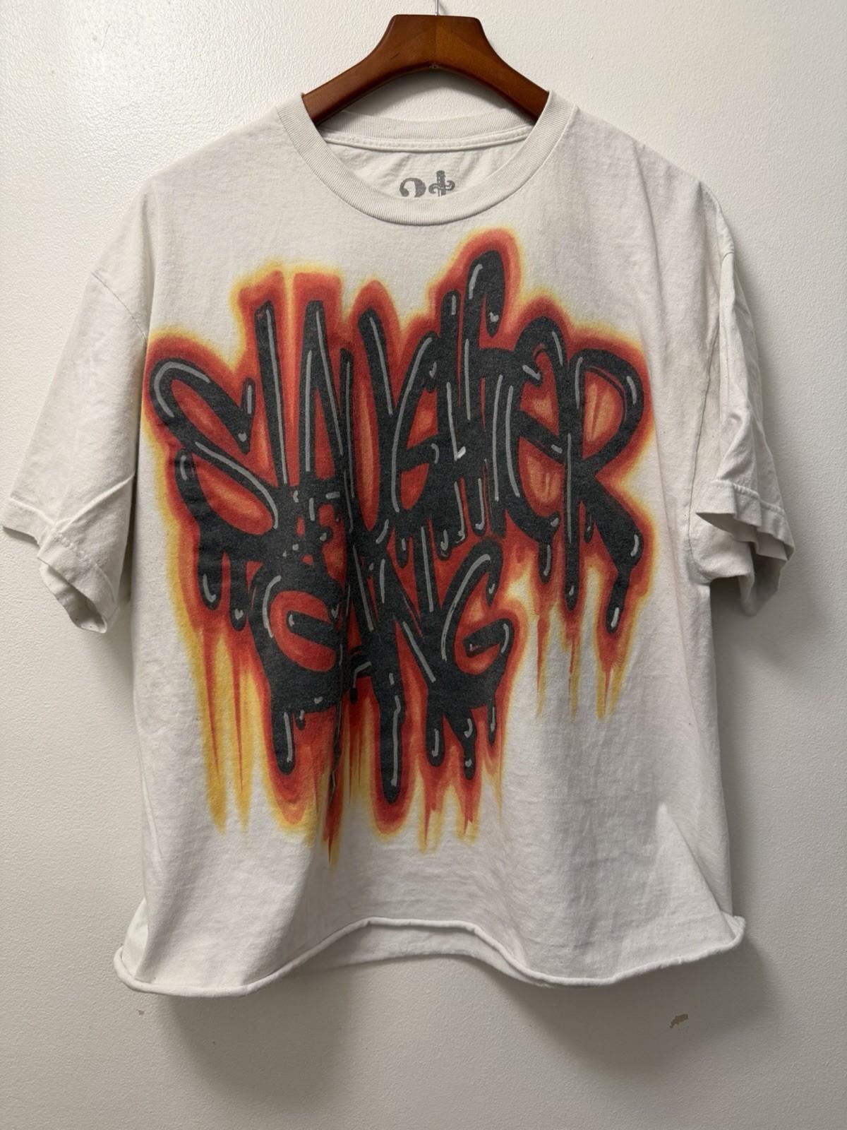 21 Savage Slaughter Gang It’s All A Blur Tour White T Shirt Men’s XL Cropped XXXL