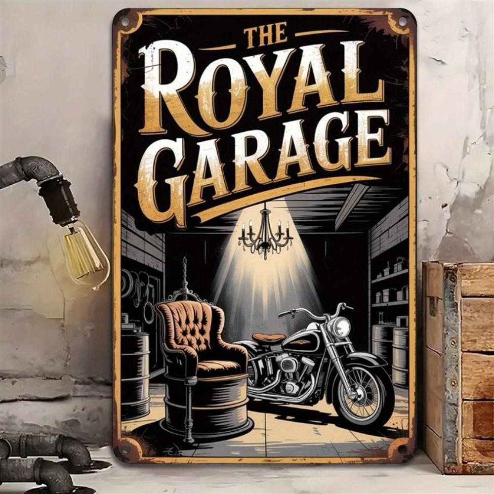 Vintage Retro Motorcycle Tin Sign Metal Wall Art Decor for Home Garage Man Cave Bar Cafe 20x30cm