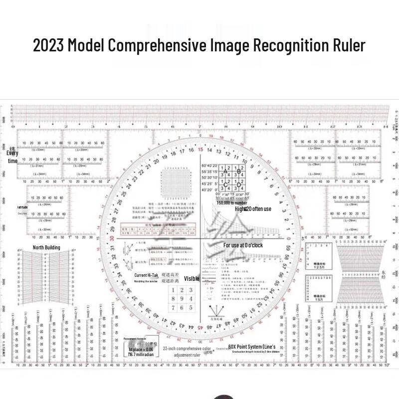 Wuyi TQ-13 Multi-functional Map Reading Ruler