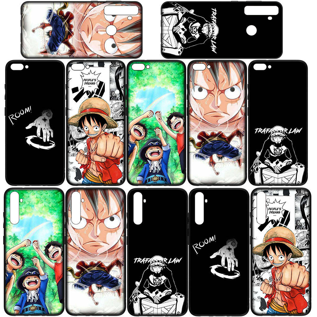 Cover for iPhone 16 15 Xiaomi Redmi Note 14 13 12 11 Pro Max 16e Samsung Galaxy S25 S24 S23 Moto OPPO Huawei Luffy One Piece Trafalgar Law Phone Case