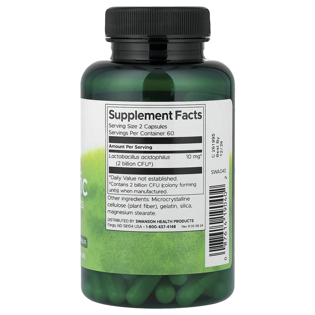 Probiotisch, 120 Kapseln (1 Milliarde KBE pro Kapsel)