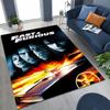 Alfombra Decorativa Rápida y Furiosa X Dominic Art para Dormitorio Sala de Estar Sofá Hogar Felpudo, Alfombrilla de Suelo Grande Antideslizante para Niños