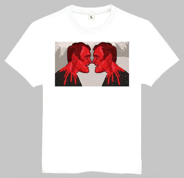 Quentin Tarantino T Shirt Short Sleeve White Color Pulp Fiction Quentin Tarantino Tshirt Tees Top Tshirt For Unisex Streetwear