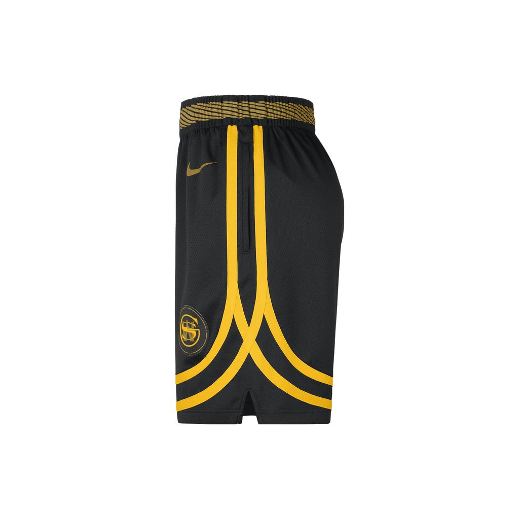 New Nike Golden State Warriors 2023/24 City Edition Men's Nike Dri FIT Nba Swingman Shorts DX8702-010