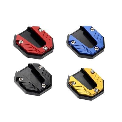 Motorcycle Side Stand Footrest Stabilizers Plate Aluminum Anti Collapse Designs Kickstand Base for Enhanced Ground Grip