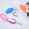 304 Stainless Steel Folding Spoon: Portable Outdoor Picnic and Travel Fork, Soup, and Teaspoon Combo.