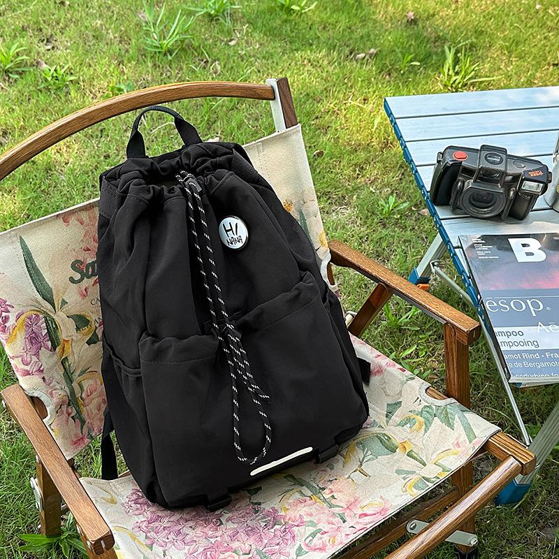 

Рюкзак для велоспорта Новая студенческая сумка для бадминтона Большой вместимости Спортивная дорожная сумка для отдыха Рюкзак со шнурком .