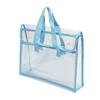 1pc Large Transparent PVC File Folder Organizer with Multiple Compartments for Tablets, School Supplies Storage